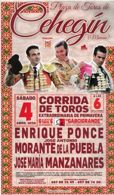 Juan Reverte pone a Cehegín en el foco taurino con un cartel de figuras del toreo - 2, Foto 2