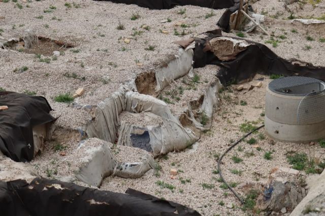 HUERMUR denuncia los derrumbes y el lamentable estado del yacimiento de San Esteban - 5, Foto 5