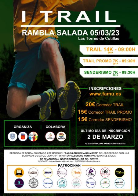 Todo listo para el estreno del Trail Rambla Salada, que contará con cerca de 300 participantes - 3, Foto 3