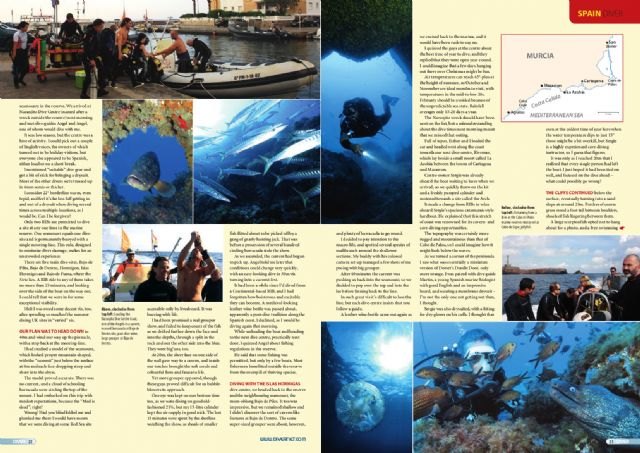 La revista británica Diver Magazine muestra la Costa Cálida como paraíso para submarinistas - 1, Foto 1