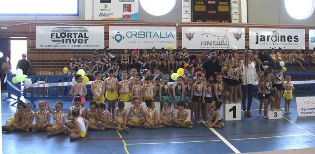 Más de 450 participantes en la exhibición de gimnasia rítmica celebrada en el Centro Deportivo Municipal de Puerto Lumbreras - 3, Foto 3