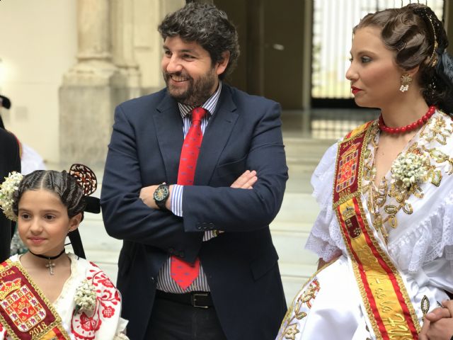 López Miras recibe a la Reina de la Huerta 2018 y a la Reina de la Huerta Infantil - 2, Foto 2