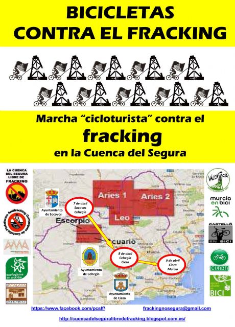 Bicicletas, por la Cuenca del Segura, contra el fracking - 1, Foto 1