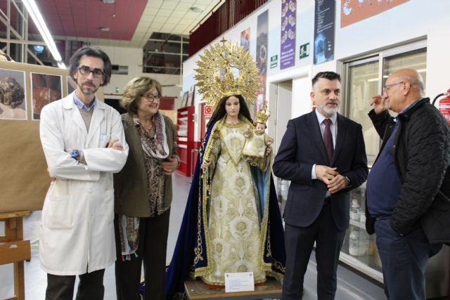 Cultura restaura la talla de Nuestra Señora  del Rosario de la Iglesia parroquial de La Alberca - 1, Foto 1