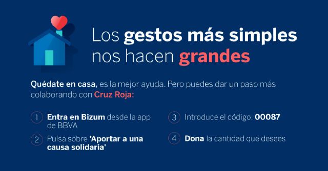 BBVA recauda más de 350.000 euros a través de Bizum para Cruz Roja por el COVID-19 - 2, Foto 2