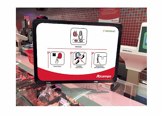 Alcampo incluye pictogramas en sus tiendas para informar a personas con TEA o con problemas de aprendizaje de las medidas excepcionales tomadas - 1, Foto 1