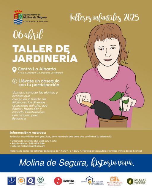 La Concejalía de Turismo organiza un taller de jardinería en el Centro La Albarda el domingo 6 de abril - 1, Foto 1
