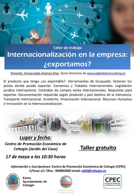 Abierto el plazo para inscribirse en un taller sobre internacionalización de la empresa - 1, Foto 1