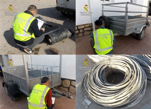 La Guardia Civil detiene a dos personas dedicadas a sustraer objetos en fincas y granjas de Lorca, Foto 1