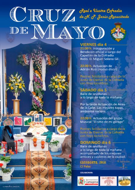 El Resucitado prepara su Cruz de Mayo - 1, Foto 1