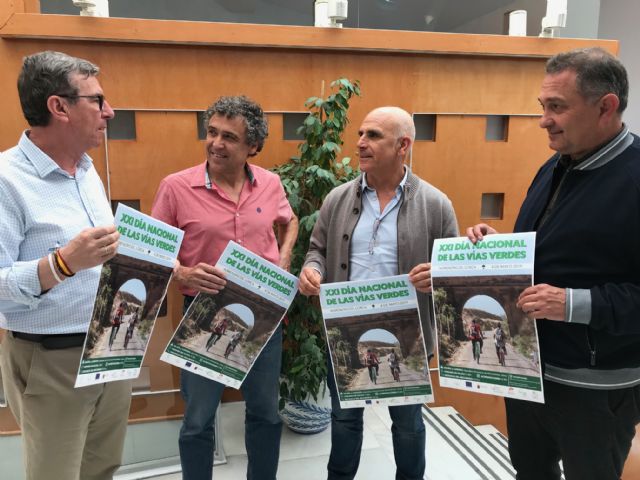 La Región celebra el Día Nacional de las Vías Verdes con una ruta andando que permitirá disfrutar del paisaje y la naturaleza de la pedanía lorquina de Almendricos - 1, Foto 1