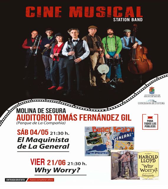 La Concejalía de Cultura de Molina de Segura organiza dos espectáculos de cine musical el sábado 4 de mayo y el viernes 21 de junio - 1, Foto 1