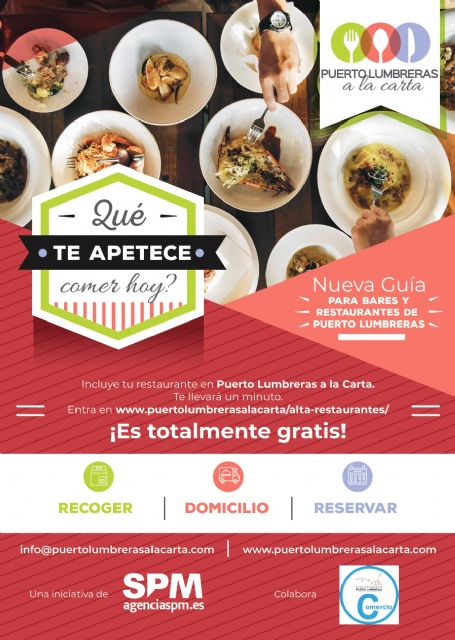Se pone en marcha la web Puerto Lumbreras a la carta para apoyar al sector hostelero y facilitar el servicio a domicilio - 1, Foto 1