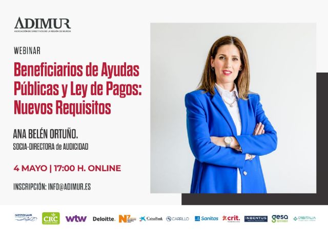 ADIMUR analizará los nuevos requisitos para beneficiarios de ayudas públicas y Ley de Pagos - 1, Foto 1