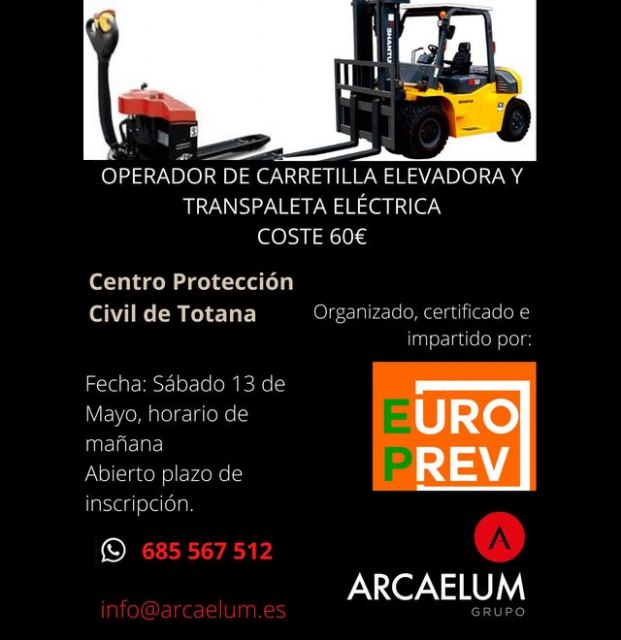 Curso Operador de carretillas elevadoras y transpaleta eléctrica, Foto 1