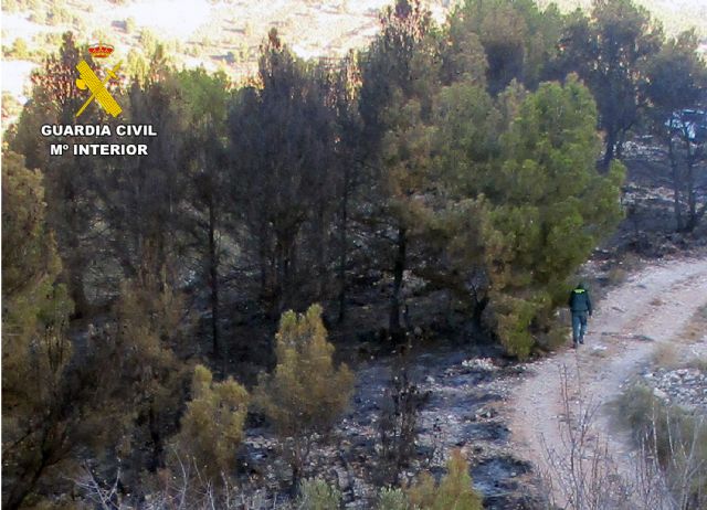 La Guardia Civil esclarece un incendio forestal en Lorca con un investigado - 2, Foto 2