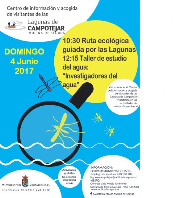 El Ayuntamiento de Molina de Segura celebra el Día Mundial del Medio Ambiente en Las Lagunas de Campotéjar el domingo 4 de junio - 1, Foto 1