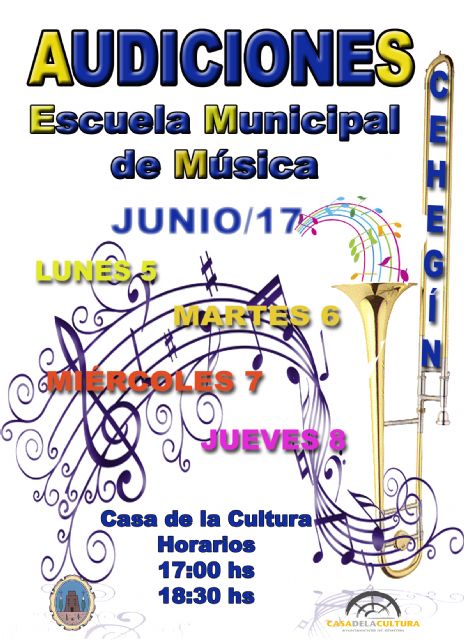 La Escuela Municipal de Música realizará sus tradicionales audiciones - 1, Foto 1