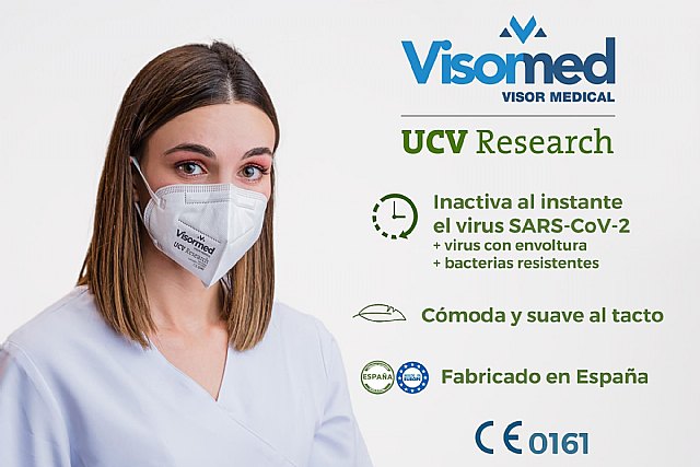 Las mascarillas que destruyen el COVID-19 en menos de un minuto son españolas, por Visor Medical - 1, Foto 1