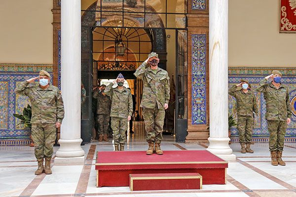 El Jefe de Estado Mayor de la Defensa realiza su primera visita oficial al Cuartel General de la Fuerza Terrestre en Sevilla - 1, Foto 1