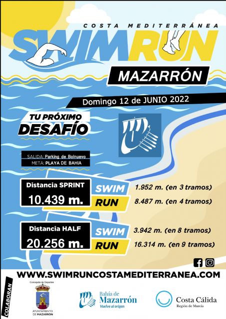 Mazarrón acogerá el próximo 12 de junio la prueba de ámbito nacional e internacional Swinrun, Foto 1