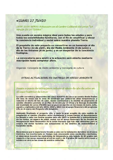 El Ayuntamiento de Lorca organiza varias actividades con motivo de la celebración del mes del Medio Ambiente que se conmemora en junio - 4, Foto 4