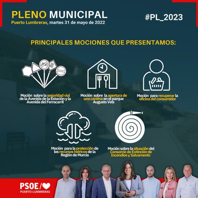 El PSOE de Puerto Lumbreras saca adelante por unanimidad cuatro de sus mociones - 1, Foto 1
