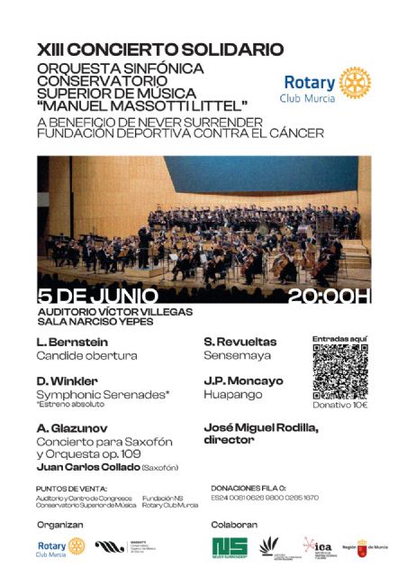 David Winkler visita Murcia para asistir al estreno absoluto de su obra ''Symphonic Serenades' en el Concierto Solidario a beneficio de 'Never Surrerder' - 1, Foto 1