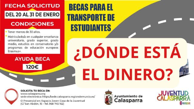 El Ayuntamiento de Calasparra abandona a los estudiantes: ni rastro de las ayudas al transporte prometidas en enero - 1, Foto 1