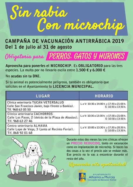 Campaña de vacunacin antirrbica y microchip 2019, Foto 2