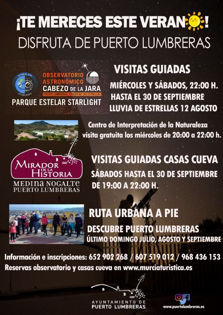 Puerto Lumbreras invita a vecinos y visitantes a disfrutar este verano de sus atractivos turísticos para toda la familia - 3, Foto 3