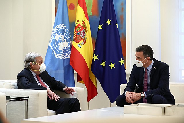 Sánchez reafirma ante Guterres el compromiso de España con el multilateralismo para afrontar los desafíos globales - 2, Foto 2