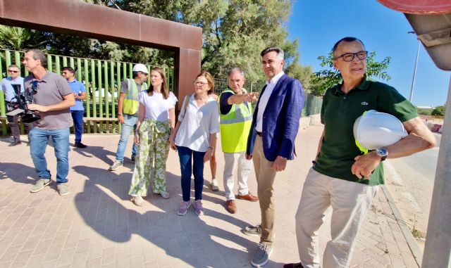 Francisca Baraza visita la ampliación de la capacidad del colector de la EDAR - 1, Foto 1