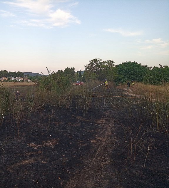 Incendio de matorral junto a la Estación de la Vía Verde en Cehegín - 1, Foto 1