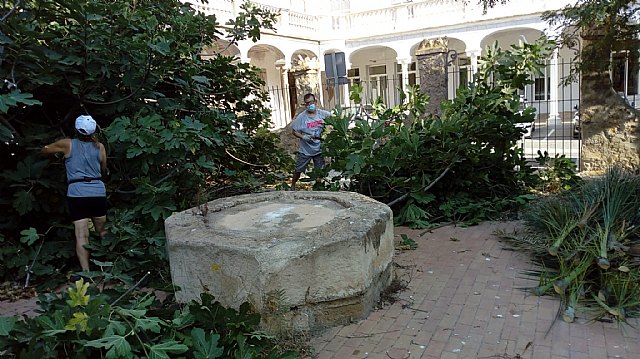 La ADLE, a través de los alumnos de ISOL, arregla los jardines del edificio de La Milagrosa - 1, Foto 1