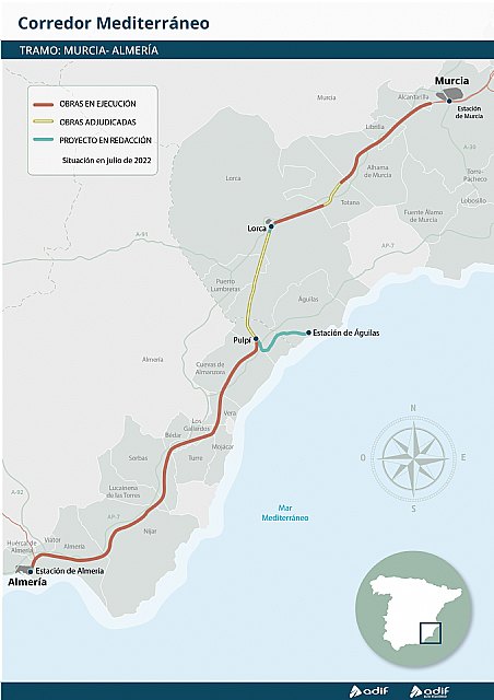 Adif AV destinará más de 184 M€ a las obras de plataforma ferroviaria a su paso por Totana, Foto 2