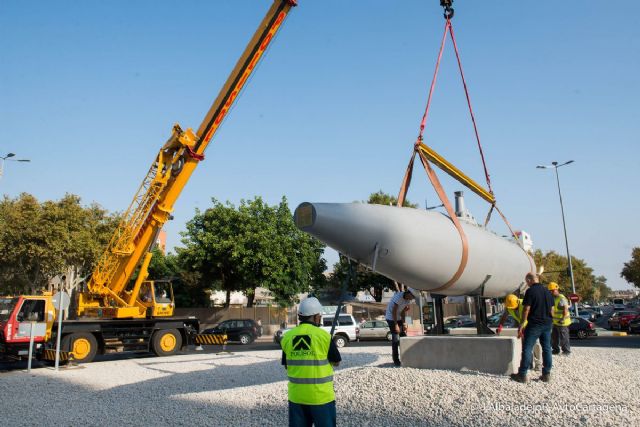 La réplica del Submarino Peral ya luce en la entrada a Cartagena - 5, Foto 5