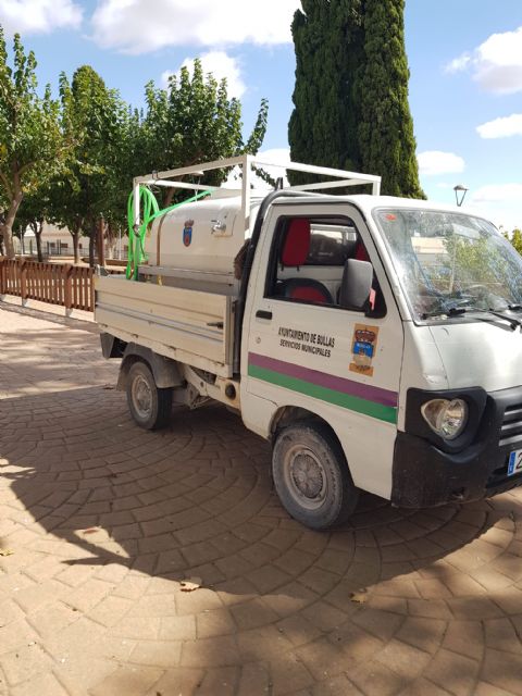 El Ayuntamiento de Bullas realiza labores de desinfección de parques y jardines - 2, Foto 2