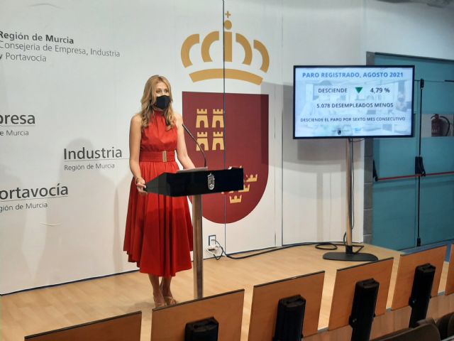 El paro baja en 5.078 personas en la Región en agosto y duplica el descenso nacional - 1, Foto 1