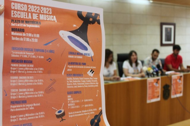 Del 5 al 22 de septiembre permanecerá abierto el plazo de matrícula de la Escuela de Música de Totana para el curso 2022/2023, Foto 2