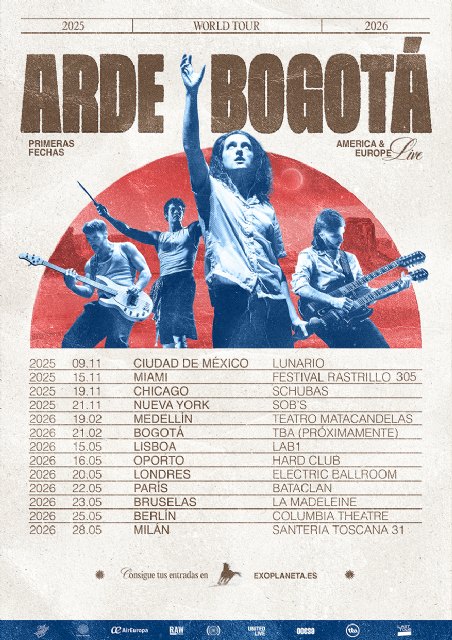 ARDE BOGOTÁ anuncia su esperado WORLD TOUR - 1, Foto 1