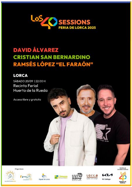 Funambulista, La Mundial, Los 40 Sesions y #SunFest conforman el cartel de los conciertos gratuitos de la próxima Feria de septiembre de Lorca - 3, Foto 3