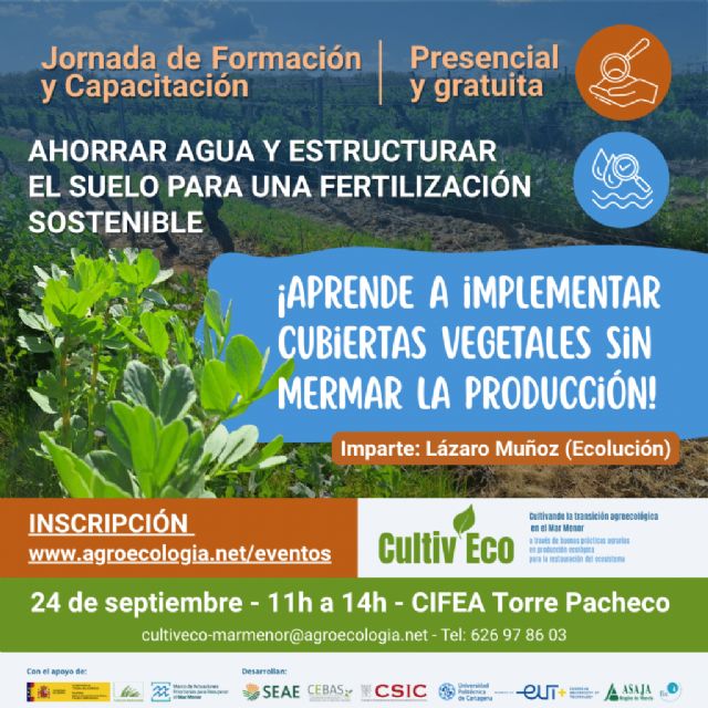 El proyecto CultivEco ofrece formación gratuita sobre buenas prácticas en agricultura - 1, Foto 1