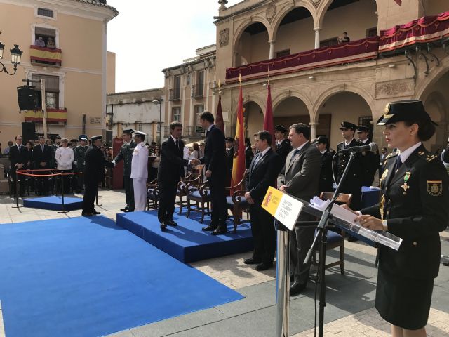 El Alcalde ensalza la labor desempeñada por el Cuerpo Nacional de Policía en toda España durante el acto de los Ángeles Custodios celebrado esta mañana en Lorca - 1, Foto 1