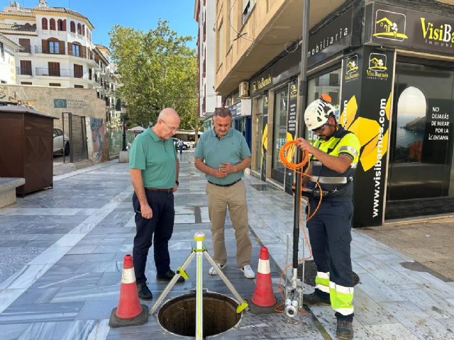 Aguas de Lorca intensifica las labores de inspección del alcantarillado de la ciudad para verificar su estado - 2, Foto 2