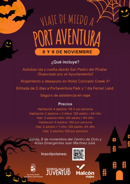Juventud oferta más de 100 plazas para el viaje a PortAventura por Halloween - 2, Foto 2