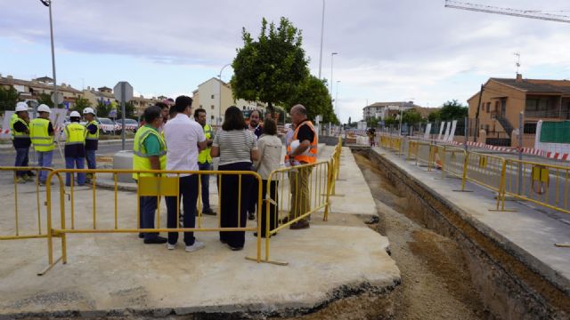 El alcalde de Los Alcázares supervisa junto a la Comisionada del Ciclo del Agua las obras de ampliación de Pronorte 1 - 1, Foto 1