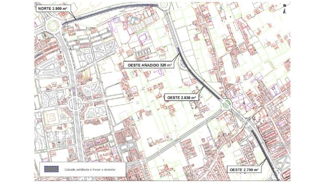 El Ayuntamiento renovará casi 1,6 km el asfalto de la Avenida Reino de Murcia - 2, Foto 2