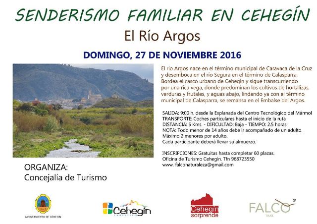 El Río Árgos, destino este mes de noviembre de las rutas de Senderismo Familiar - 1, Foto 1