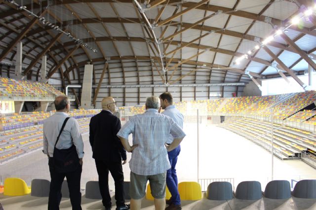 Cs Cartagena inspecciona el Palacio de Deportes con una comitiva técnica para evaluar su estado actual - 3, Foto 3